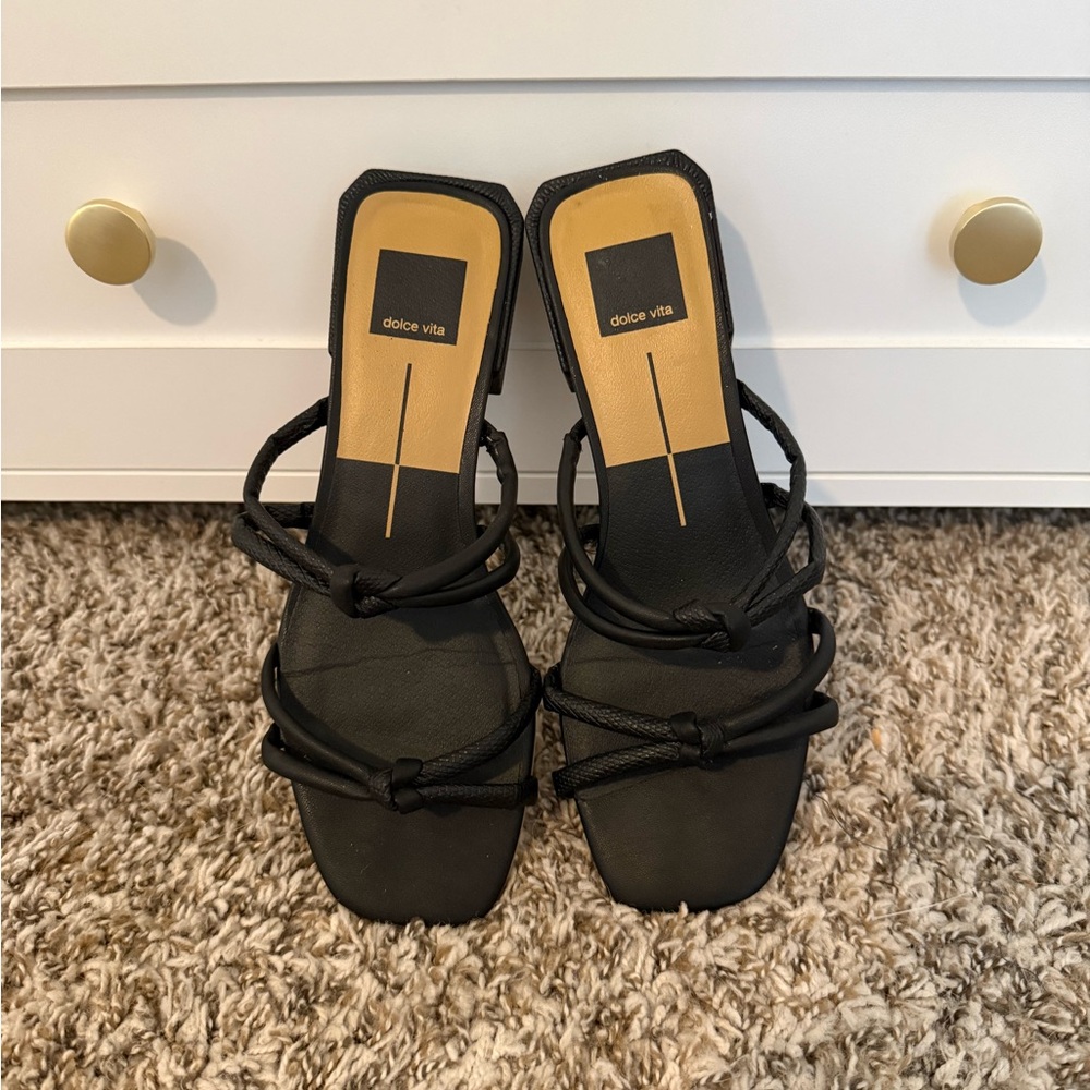 Dolce Vita Black Strappy Sandals